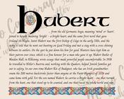 Hubert - Irish Name - Fine Art Print - 16x20" (40x50 cm) image