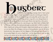 Hugbert - Irish Name - Fine Art Print - 8x10" (20x25 cm) image