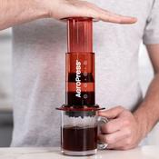 Aeropress Coffee Maker - Clear Red image