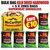 BULK BAG KILN DRIED LOGS &amp; 5 X 20KG SUPERHEAT image
