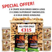 Kiln Dried Hardwood Crate &amp; Fuel Bundle Deal