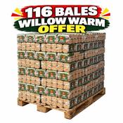 116 X Willow Warm Wood Briquettes - Full Pallet image