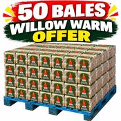 50 X Willow Warm Wood Briquettes image