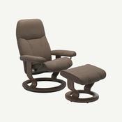 Stressless® Consul Classic Recliner in Batick Mole