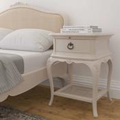 Ivory 1 Drawer Bedside Locker
