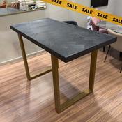 Richmond Interiors Blackbone Brass Bar Table