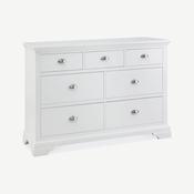 Twickenham White 3+4 Drawer Wide Chest image