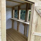 Timber Shed Shelving 6ft