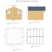 Garden Chalet 10 x 10 (3.04m x 3.04m)