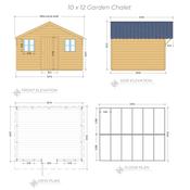 Garden Chalet 10 x 12 (3.04m x 3.65m)