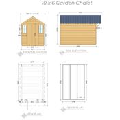Garden Chalet 10 x 6 (3.04m x 1.83m)