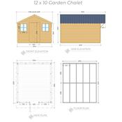 Garden Chalet 12 x 10 (3.65m x 3.04m)