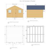 Garden Chalet 12 x 12 (3.65m x 3.65m)