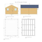 Garden Chalet 16 x 12 (4.87m x 3.65m)
