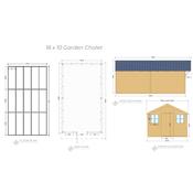 Garden Chalet 18 x 10 (5.48m x 3.04m)
