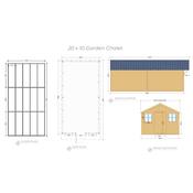 Garden Chalet 20 x 10 (6.09m x 3.04m)