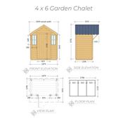 Garden Chalet 4 x 6 (1.27m x 1.83m)