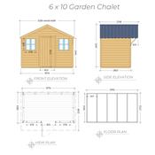 Garden Chalet 6 x 10 (1.83m x 3.04m)