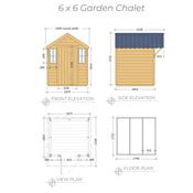 Garden Chalet 6 x 6 (1.83m x 1.83m)