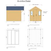 Eco Cabin 8 x 6 (2.43m x 1.83m)