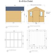 Eco Cabin 8 x 8 (2.43m x 2.43m)