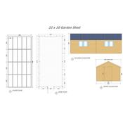 Garden Shed 22 x 10 (6.70m x 3.04m)