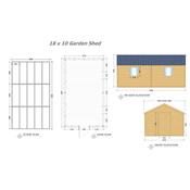 Garden Shed 18 x 10 (5.48m x 3.04m)