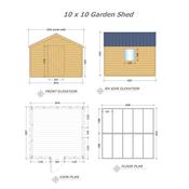 Garden Shed 10 x 10 (3.04m x 3.04m)