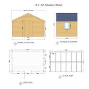 Garden Shed 8 x 12 (2.43m x 3.65m)