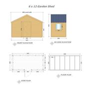 Garden Shed 6 x 12 (1.83m x 3.65m)