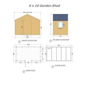 Garden Shed 6 x 10 (1.83m x 3.04m)