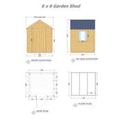 Garden Shed 6 x 6 (1.83m x 1.83m)