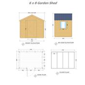 Garden Shed 6 x 8 (1.83m x 2.43m)