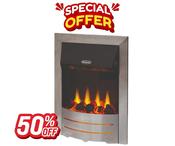 Stanley ARGON Arranmore Insert Electric Fire - CHROME TRIM image