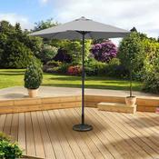 Pagoda 2.5m Crank and Tilt Grey Parasol