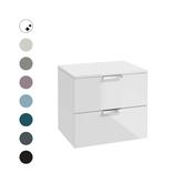 STOCKHOLM Wall Hung 60cm Two Drawer Countertop Vanity Unit  image