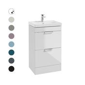 STOCKHOLM Floorstanding 50cm Two Drawer Vanity Unit image