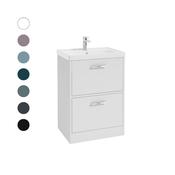 FINLAND 60cm Two Drawer Floor Standing Vanity Unit image