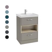 MALMO 60cm Two Drawer Floor Standing Vanity Unit image