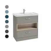 MALMO 80cm Two Drawer Floor Standing Vanity Unit image