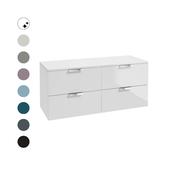 STOCKHOLM Wall Hung 120cm Four Drawer Countertop Vanity Unit image