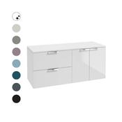 STOCKHOLM Wall Hung 120cm Two Drawer/Two Door Countertop Vanity Unit image