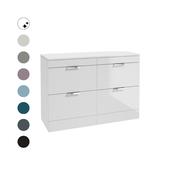 STOCKHOLM Floorstanding 120cm Four Drawer Countertop Vanity Unit image