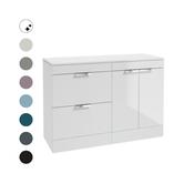 STOCKHOLM Floorstanding 120cm Two Drawer/Two Door Countertop Vanity Unit image