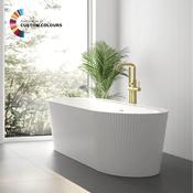 REED Fluted Freestanding Bath with Air Jet System image
