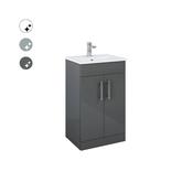 BELMONT SQUARE 50cm Floor Standing 2 Door Vanity Unit image