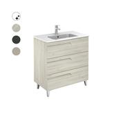 BRAVA 80cm Floor Standing 3 Drawer Vanity Unit image