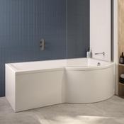 P SHAPE Single Ended Shower Bath image