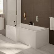 L SHAPE Single Ended Shower Bath image