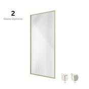 MIRAGE Fixed Bath Screen Brushed Gold image